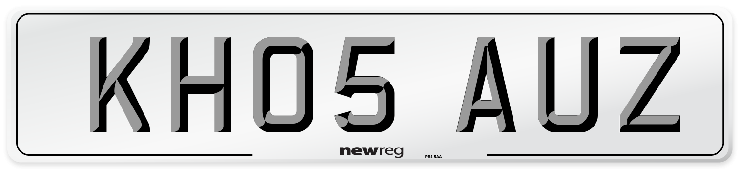 KH05 AUZ Number Plate from New Reg